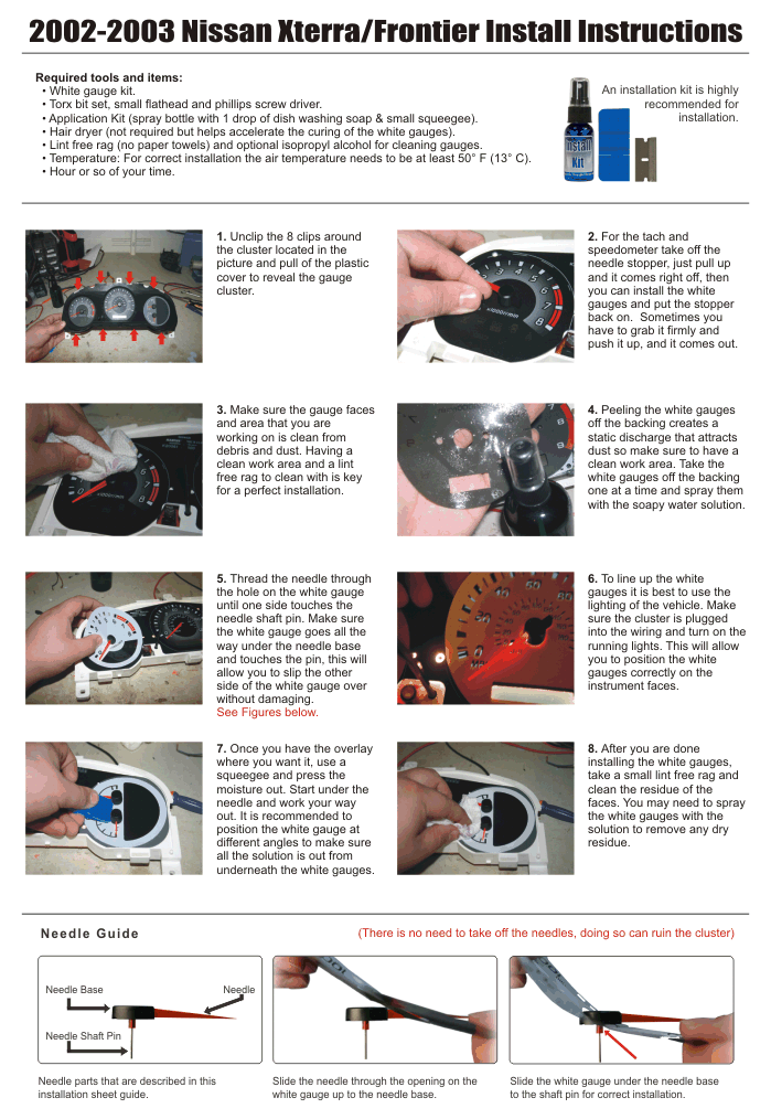 Nissan xterra stereo installation instructions