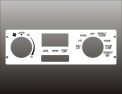 1994-1997 Ford Thunderbird Cougar White Heater Control Overlay DIGITAL