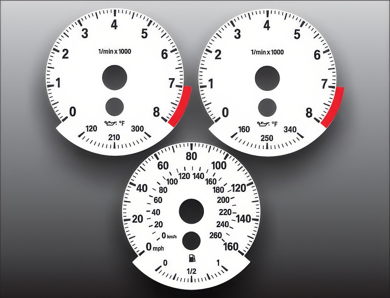 Bmw e30 white face gauges #3