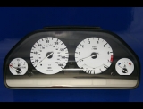 2003-2006 Hyundai Tiburon METRIC White Face Gauges Tuscani