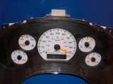 1998-2002 Chevy Blazer NON TACH MANUAL White Face Gauges