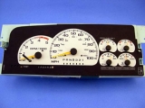 1997-1999 Chevrolet GMC Suburban White Face Gauges