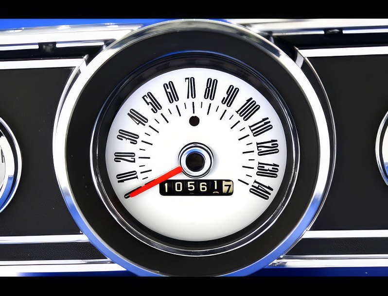 1966 Ford Mustang White Face Gauges - Whitegauges.net