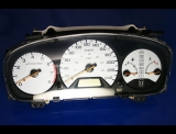1998-2002 Honda Accord METRIC White Face Gauges KMH KPH