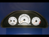 1997-1999 Mercedes W210 E320 E420 E430 White Face Gauges
