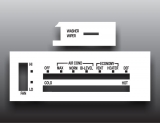 1973-1979 Chevrolet Truck White Heater Control Overlay HVAC