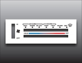 1979-1986 Chevrolet Van White Heater Control Overlay HVAC
