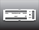 1981-1989 Dodge Ram White Heater Control Overlay HVAC