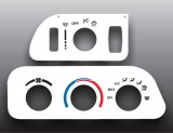 1993-1996 Chevrolet Camaro White Heater Control Overlay HVAC