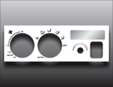 1996-1998 Jeep Grand Cherokee White Heater Control Overlay HVAC