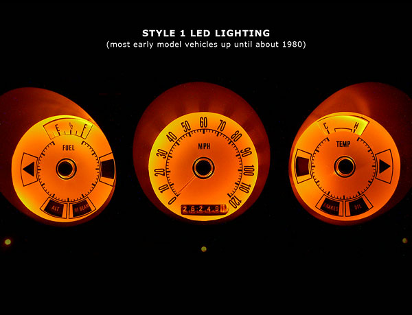 AMBER High Power 194 Style LED Replacement Instrument Cluster Gauge ...