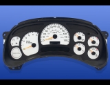 2003-2007 Chevrolet Silverado Truck GAS White Face Gauges