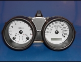 2004-2008 Chevrolet Aveo KMH METRIC White Face Gauges