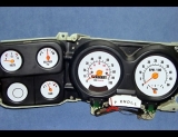 1973-1979 Chevrolet GMC Suburban Tach With Fuel White Face Gauges