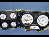 1973-1979 Chevrolet Truck Tach With Fuel White Face Gauges