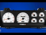 1989-1993 Dodge Dakota Tach White Face Gauges