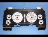 1994-1997 Dodge Ram 200 METRIC KPH KMH White Face Gauges