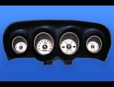 1969-1970 Ford Mustang METRIC KPH KMH White Face Gauges