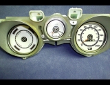 1971-1973 Ford Mustang METRIC KPH KMH White Face Gauges