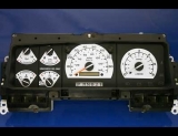 1992-1996 Ford Truck White Face Gauges