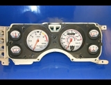 1983-1986 Ford Mustang METRIC KPH KMH White Face Gauges