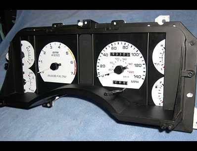 click here for Ford white gauges
