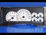 1998-1999 GMC Yukon White Face Gauges