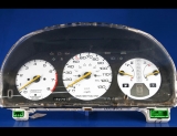 1990-1993 Honda Accord White Face Gauges