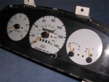 1993-1997 Mazda 626 MX-6 White Face Gauges