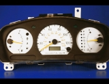 1997-1998 Mitsubishi Mirage White Face Gauges