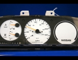 1989-1992 Nissan Stanza Non-Tach White Face Gauges