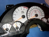 1999-2002 Pontiac Firebird 150 MPH V8 White Face Gauges