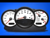 2000-2004 Porsche Boxster 986 White Face Gauges