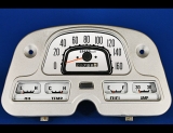 1964-1979 Toyota Landcruiser METRIC KPH White Face Gauges